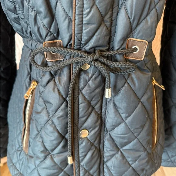Haute Monde Black Quilted Puffer Jacket - Picture 2 of 13